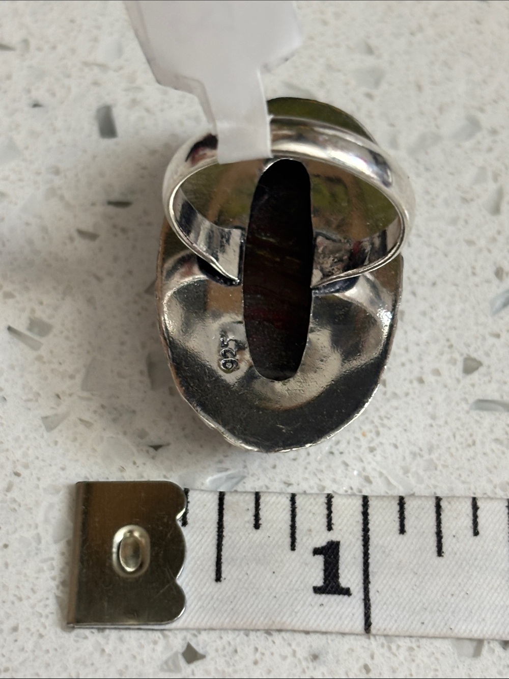 Iron Tiger Eye Gemstone Handmade Ring Size-8.75 - Picture 8 of 8